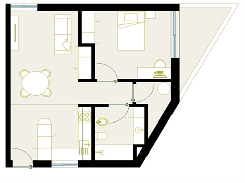 Apartamento  T1 com 68 m² junto ao IPCA – Oportunidade de Investimento